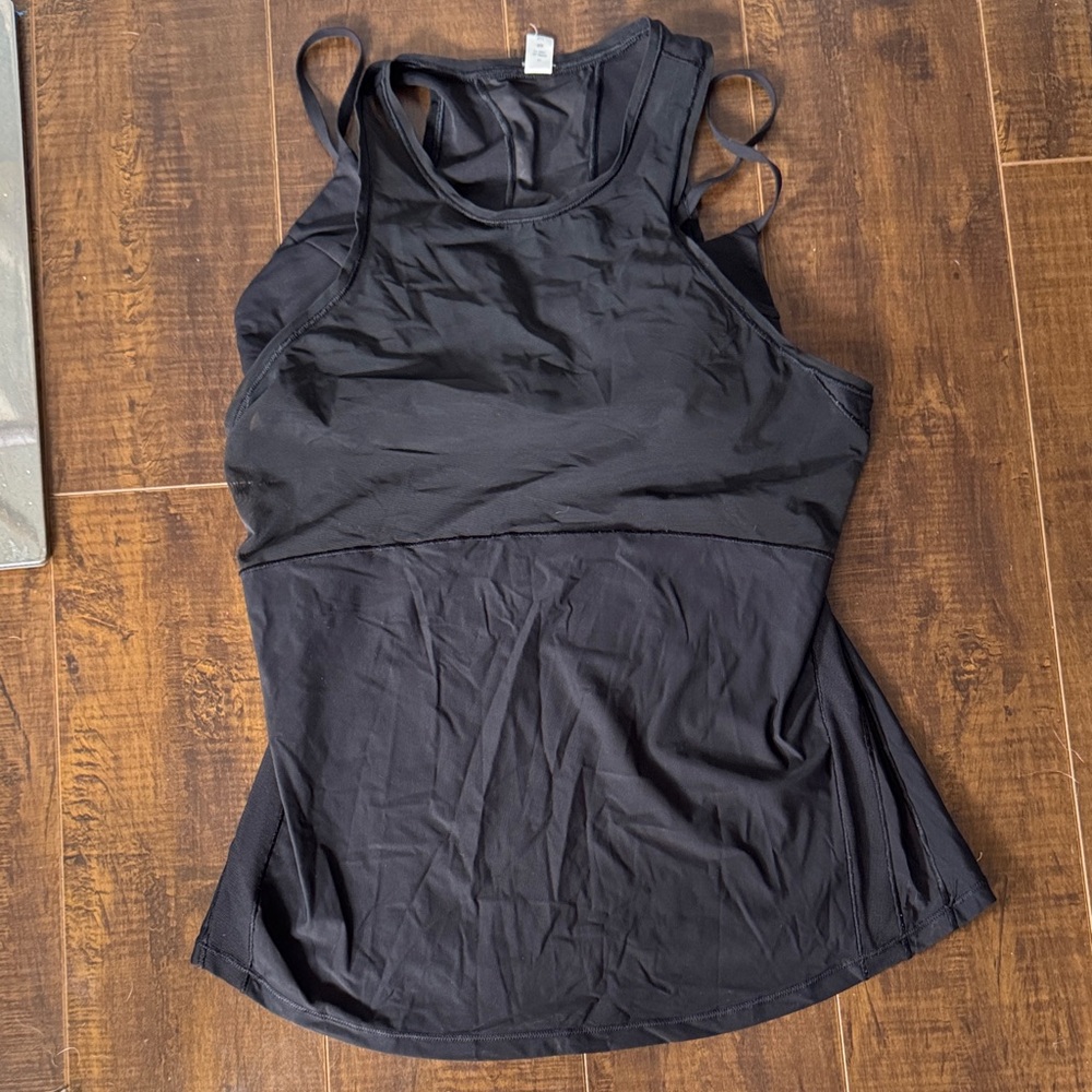 Women's Black Athletic Tank Top - Brand: